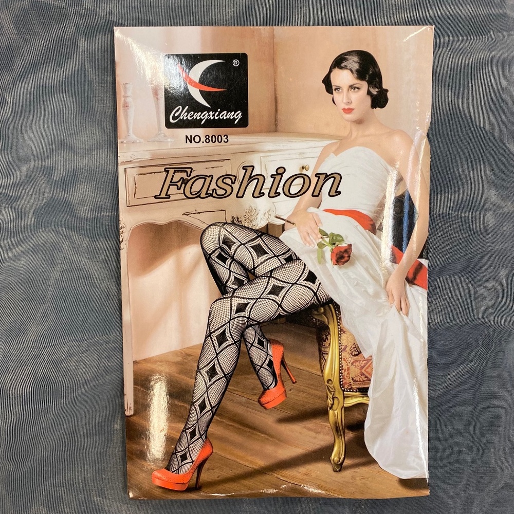 Black Diamond Pattern Tights